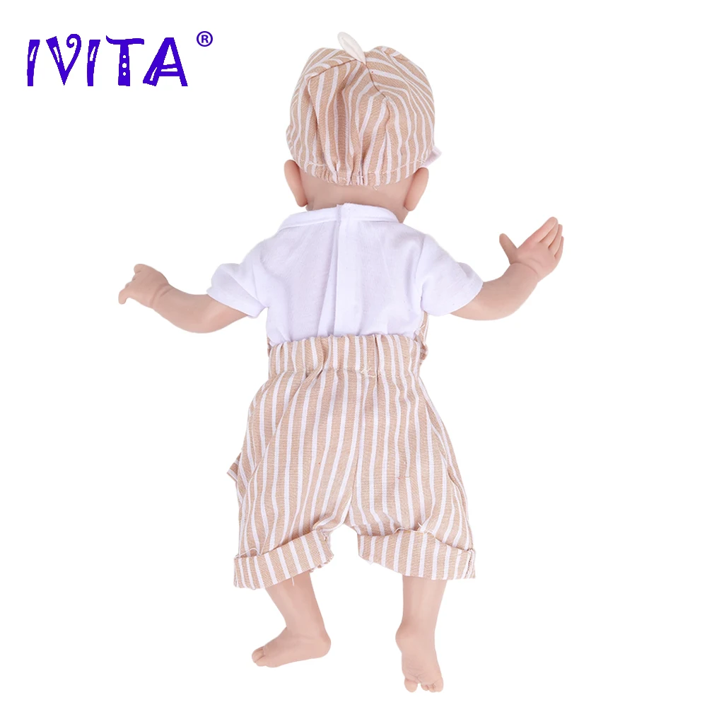 Reborn Dolls IVITA WB1554 14.96 inch 1.58kg Full Body Silicone Reborn Baby Doll Realistic Boy Baby DIY Blank Kit for Children Xmas Toys