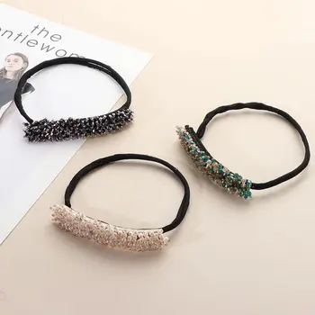 أداة تجديل كريستال اللؤلؤ للنساء ، تويست شعر سحري كلاسيكي ، أدوات تصفيف الشعر ، كعكة سريعة ، دونات ، صانع تجعيد الشعر ، إكسسوارات أغطية الرأس 4