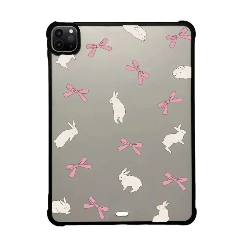 

Rabbit Bowknot Cloud Acrylic Protective iPad Case Cover for 10.9inch iPad Air 4 5 11inch 12.9inch iPad Pro 2020 2021 2022