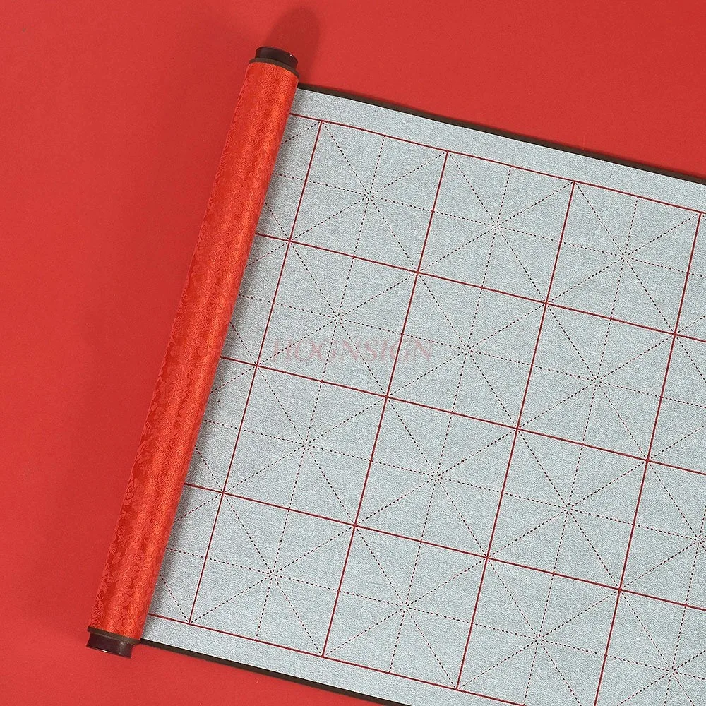 초보자용 붓글씨 물 쓰기 천 세트, 두꺼운 스크롤 캘리그래피 세트, 1 세트