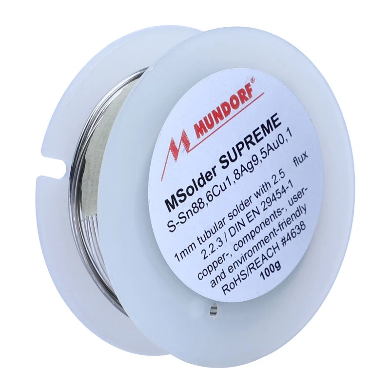

10 м немецкая припой munдорф Mcap Supreme 9.5% Ag 0.1% AU Золотая и серебряная паяльная проволока для самостоятельной сварки аудио электронных компонентов