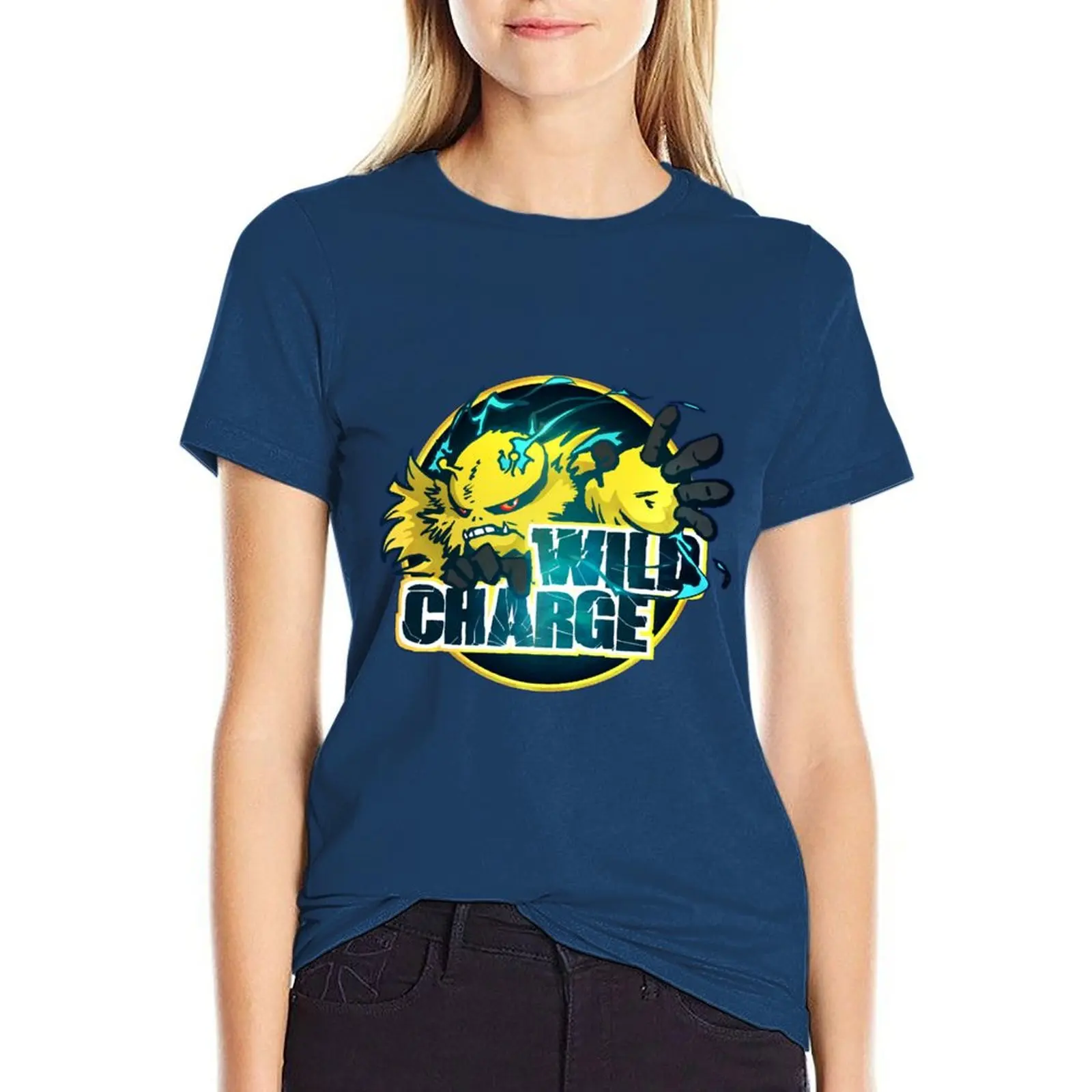 

Electivire's Wild Charge T-shirt female kawaii clothes cat shirts for Women