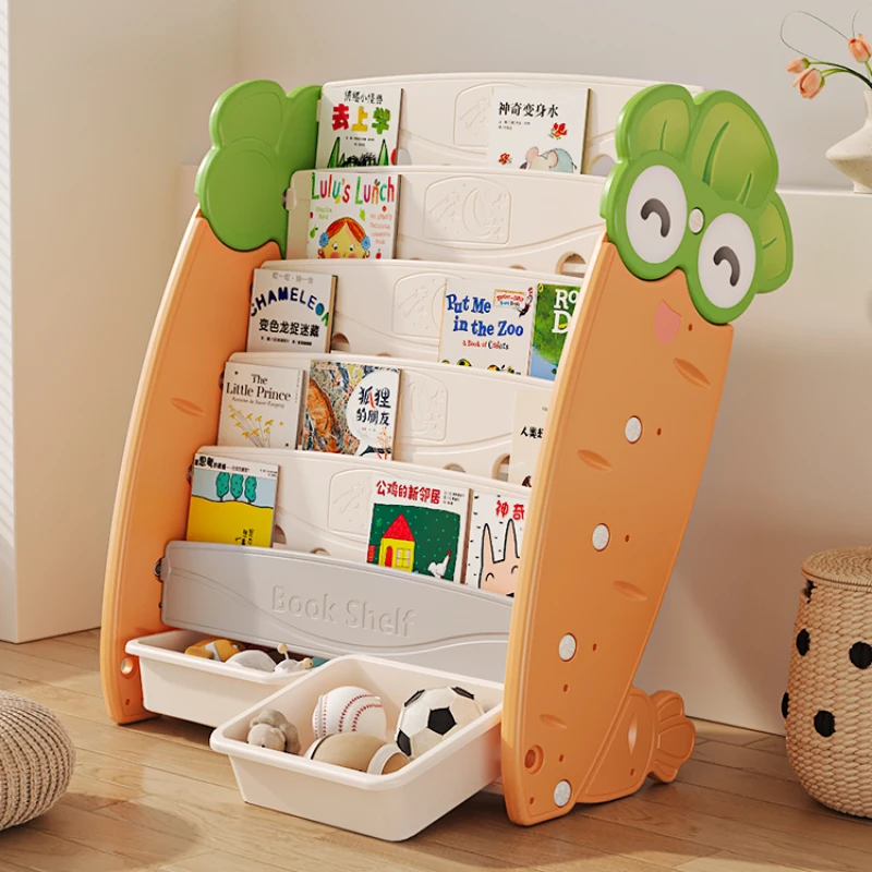 *Children's bookshelf storage cabinet for small household use
