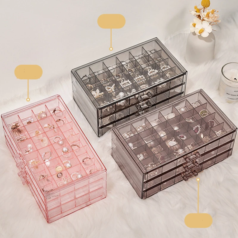 Jewelry Boxes Organizer Personalized Earrings Necklace Ring