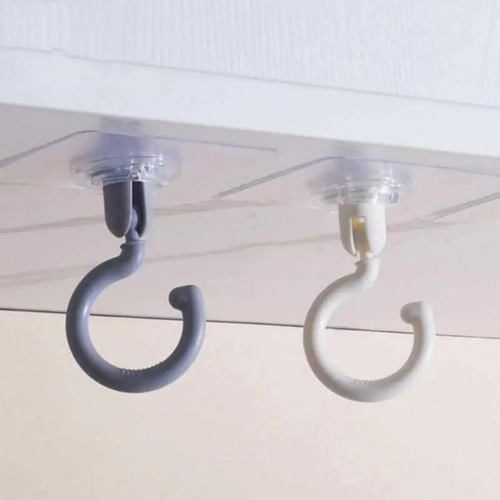 Convenient-Wall-Hook-Clear-Strong-Load-Bearing-Scarf-Handbag-Clothing-Coat-Hanger-No-Drilling-Ceiling-Hook.jpg Kényelmes Falhorog Tiszta Erős Rakomány Csapágy Sálak Kézitáska Ruházati Kabát Nem Fúró Mennyezeti Horog Fürdőszoba Kellékek - Image 4