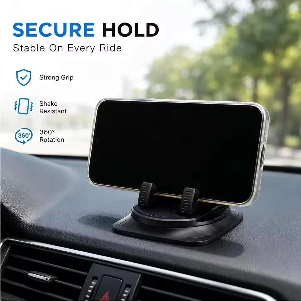 Universal 360° Rotatable Suction Cup Stand for Mobile Navigation - Versatile Use for Car, Home, and Desk