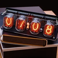 Smart IN12 Nixie Tube Clock Retro Desk Alarm with Multiple Backlight、USB-C Gift 1