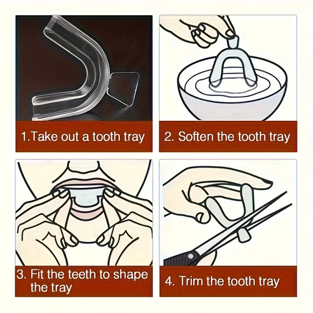 1-4pair Unisex Teeth Aligner Silicone Invisible Dental Orthopedic Tray for Whitening Straightening Nighttime Use Teeth Care Tool 6