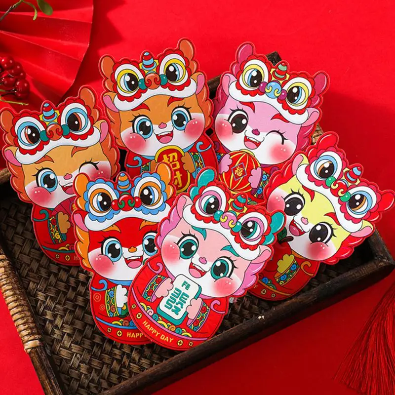 

Three-dimensional Red Envelope Convenient No Need To Use Glue Exquisite Details Color Stacking Process Cute Shape New Years Gift