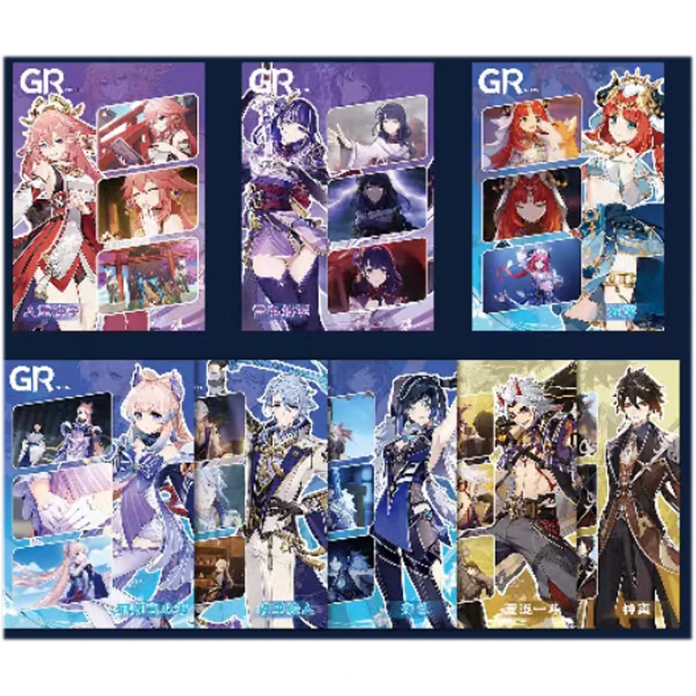 Latest Special Offer Wholesale Genshin impact Collection PR Cards Booster Girl Party Swimsuit Tcg Anime Child Kids Toy Game Gift