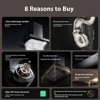 Mijia Smart European Range Hood S2 500Pa 23m/min Strong Suction Range Hood Black Connected to Mi Home App 2