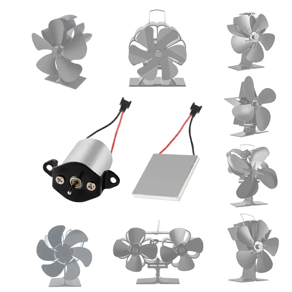 Yofidra Fireplace Fan Replacement Motor for Stove Power Generation Accessories Repair Parts