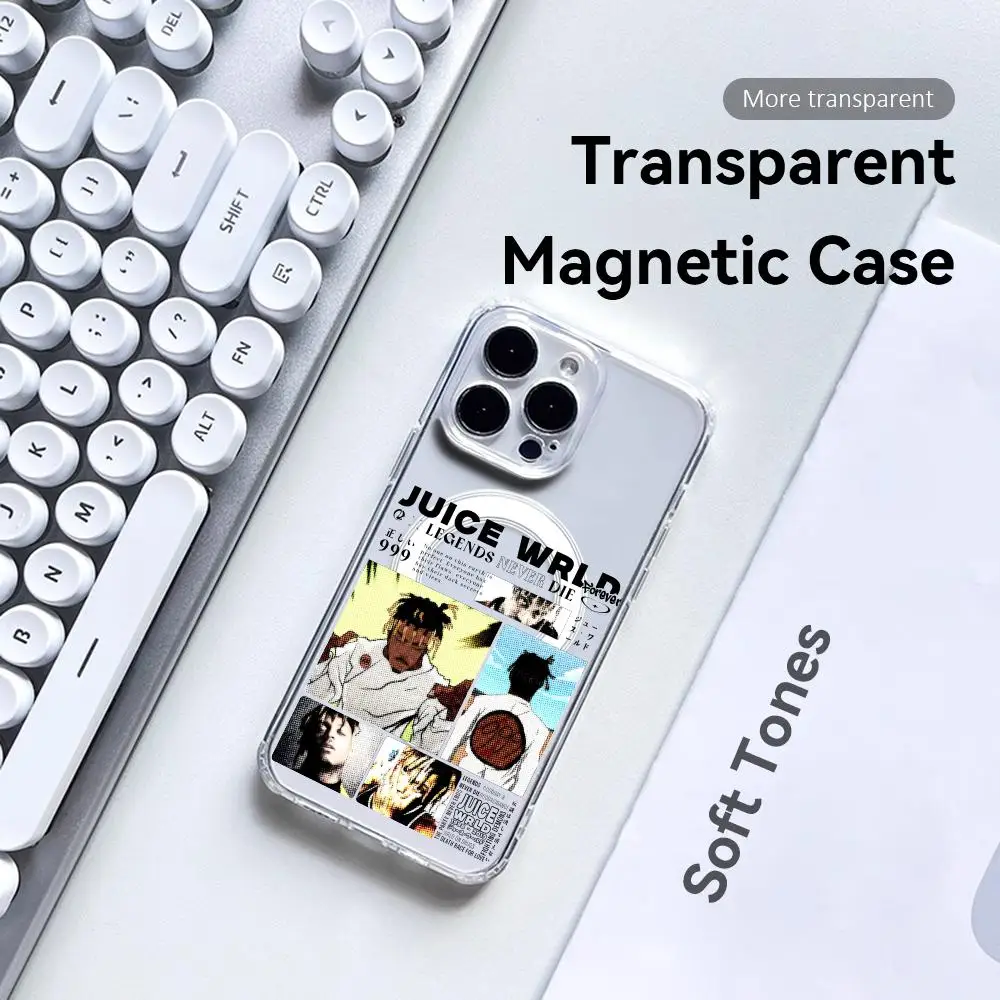 J-Juice WRLD Rapper Music Clear Magnetic Shockproof Phone Case