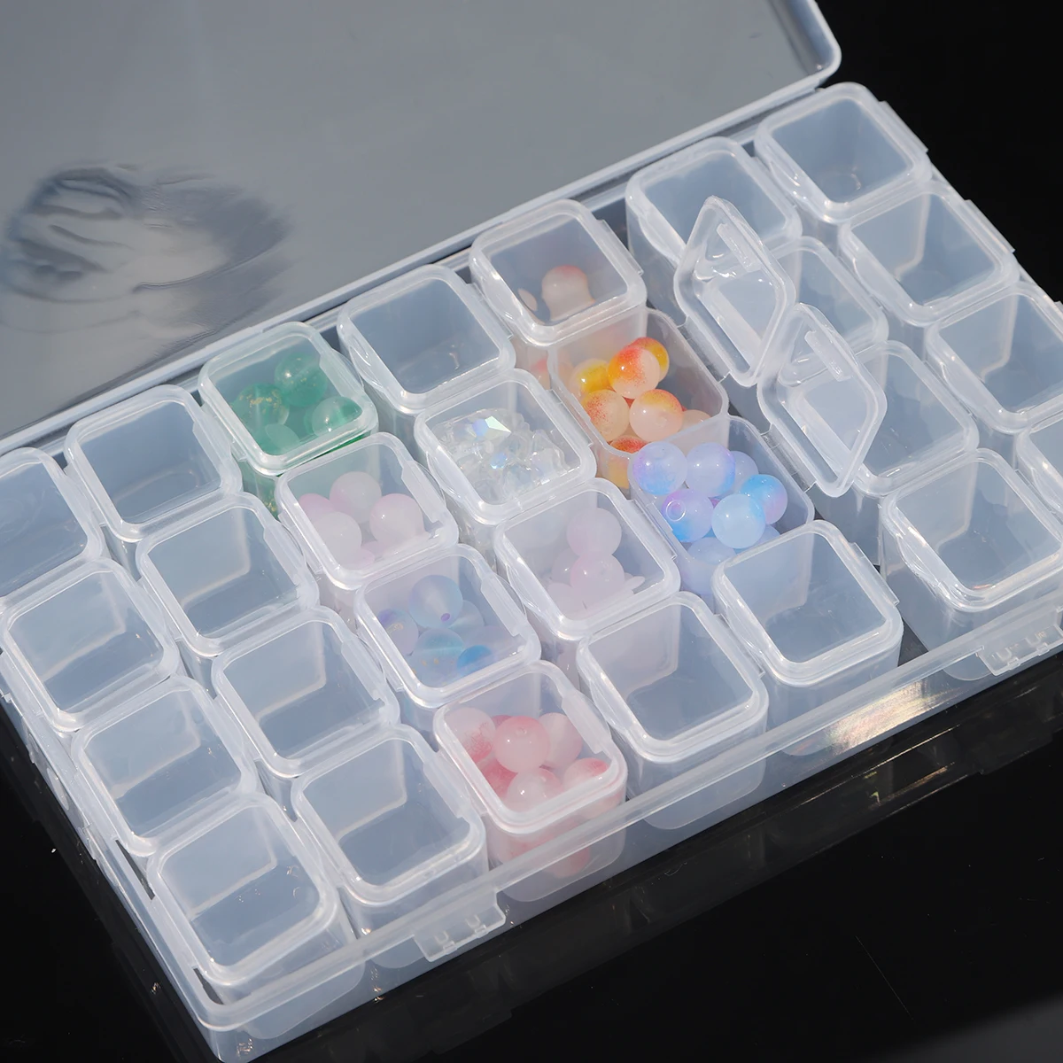 Plastic Nail Accessory Storage Box Toolbox Detachable Box Independent Grid Accessory Storage 1pc28/56 grid storage box plastic storage box