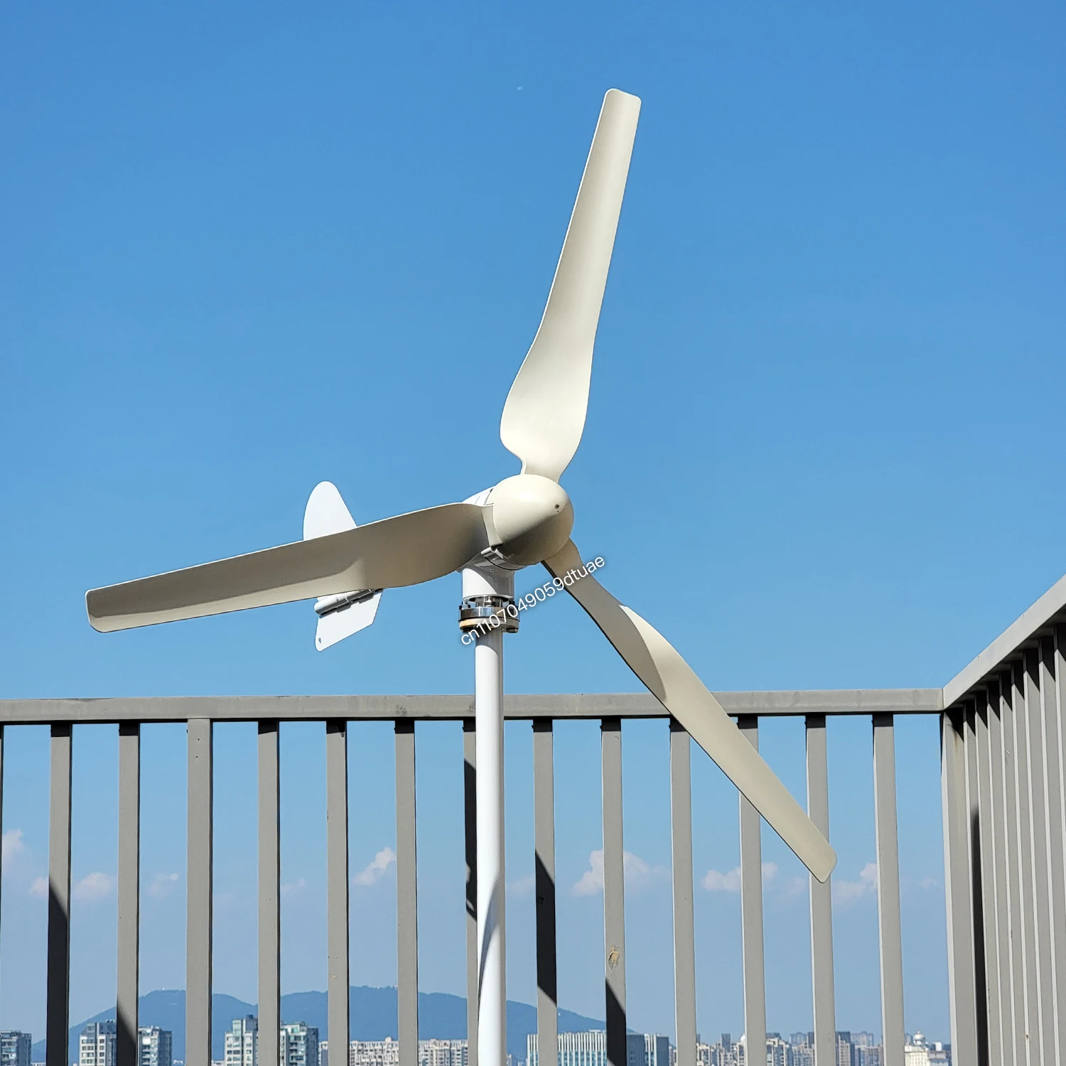 กังหันลมแนวนอน 8000W 10000W 15000W 20000W ประสิทธิภาพสูง เครื่องกำเนิดไฟฟ้าพลังงานฟรี พร้อมตัวควบคุมการชาร์จ ระบบออฟกริด 1