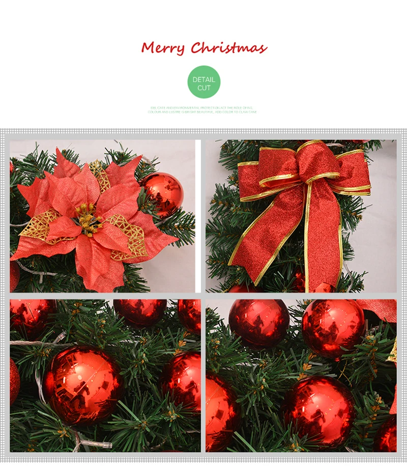 Ghirlanda di natale decorazioni per alberi capovolte decorazione per palline  di natale ciondolo decorazione per porta d'ingresso ghirlande di natale G3  - AliExpress