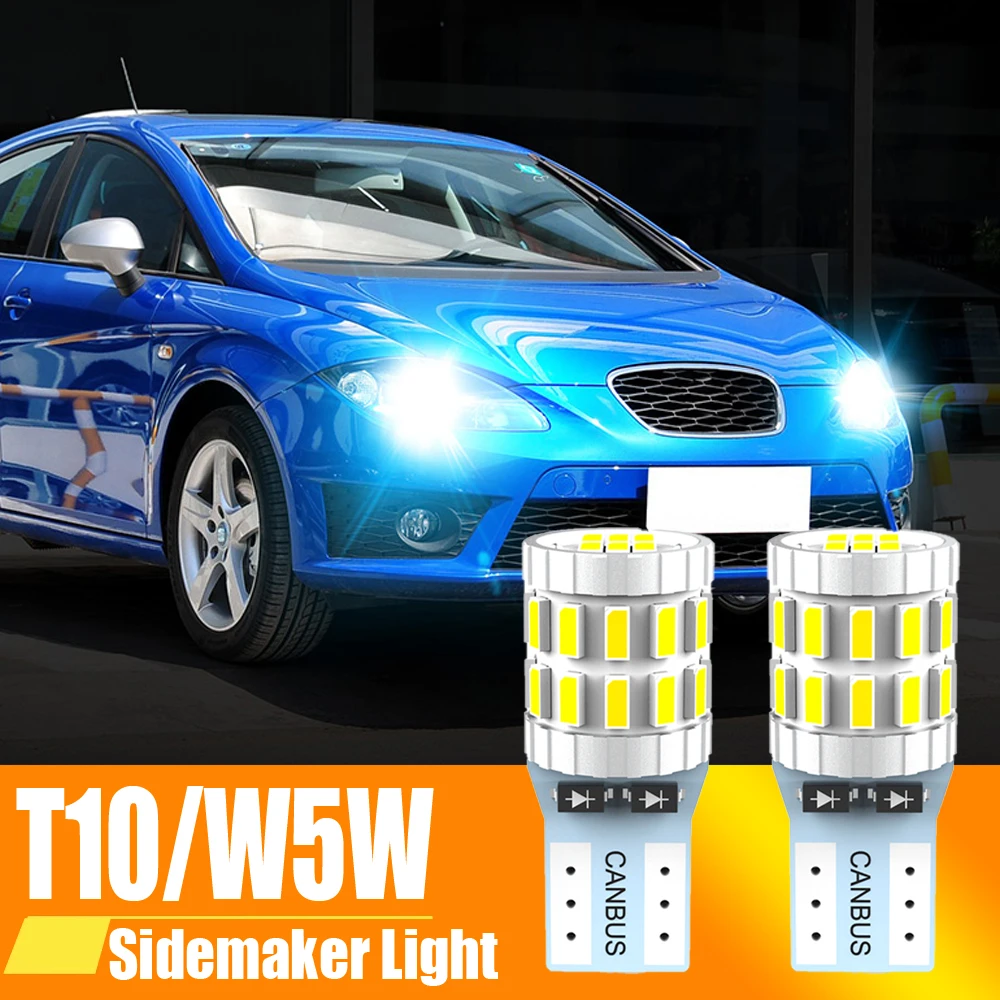 T10 W5W t 10 5w5 194 SMD Car Led Light Auto Interior Reading Clearance Side  Wedge Bulb Lamp Yellow Orange Amber 12V Accessories - AliExpress