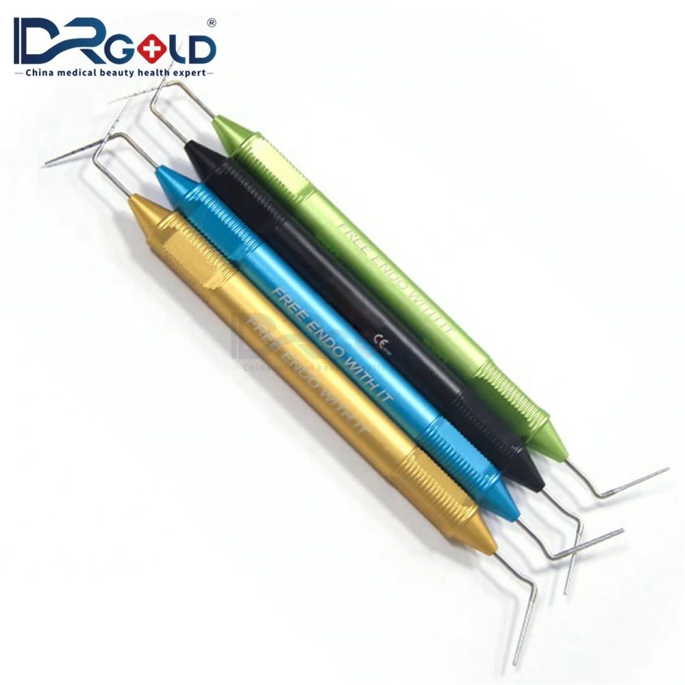 4pcs Dental Gutta Percha Filler Stainless Steel Nickle Titanium Gutta