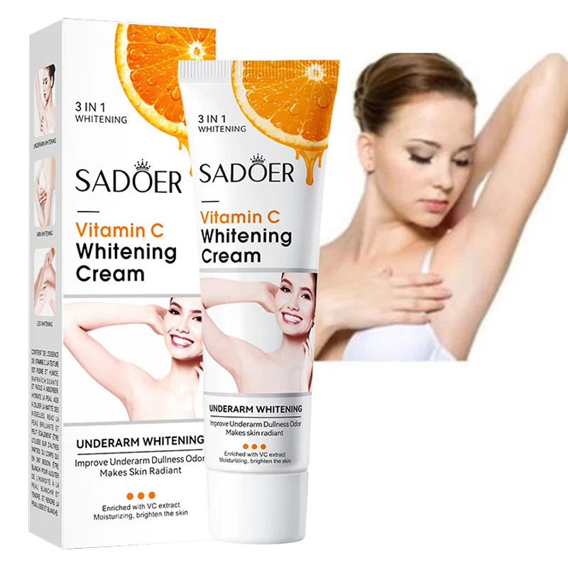 Body Whitening Cream Underarm Legs Knee Elbow Armpit Bleaching Cream Improve Dull Remove Dark Spots Melanin Brighten Skin Care yellow peeling oil removes exfoliating arm knee legs melanin improve dark skin effective whitening cleaning brightening body oil