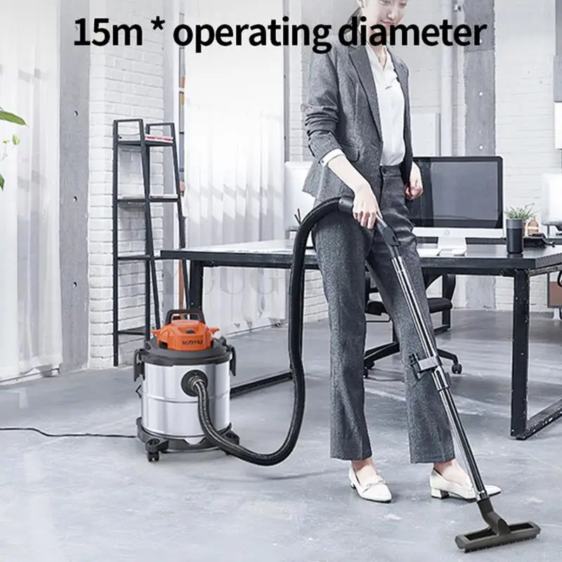 1400W Multifunctional High-Power Vacuum Cleaner Blow Wet-Dry Three Use 20L Suction Cleaner for Home Car Commercial Industry Wash