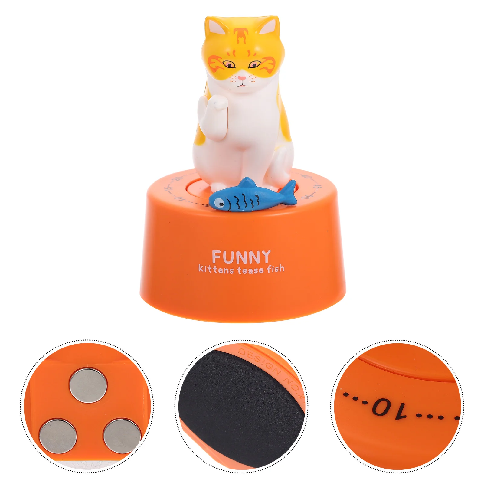 

Plastic Mechanical Cartoon Timer Kitchen Cooking Counter Manual Time Reminder