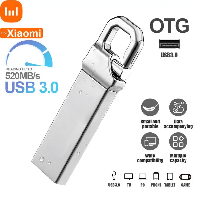 Flash Drive Usb 3.0 2Tb Memory Stick Per Computer/Telefono 128Gb Metal Usb Flash Drive 1Tb Pen Drive Per Xiaomi Waterproof Memoria