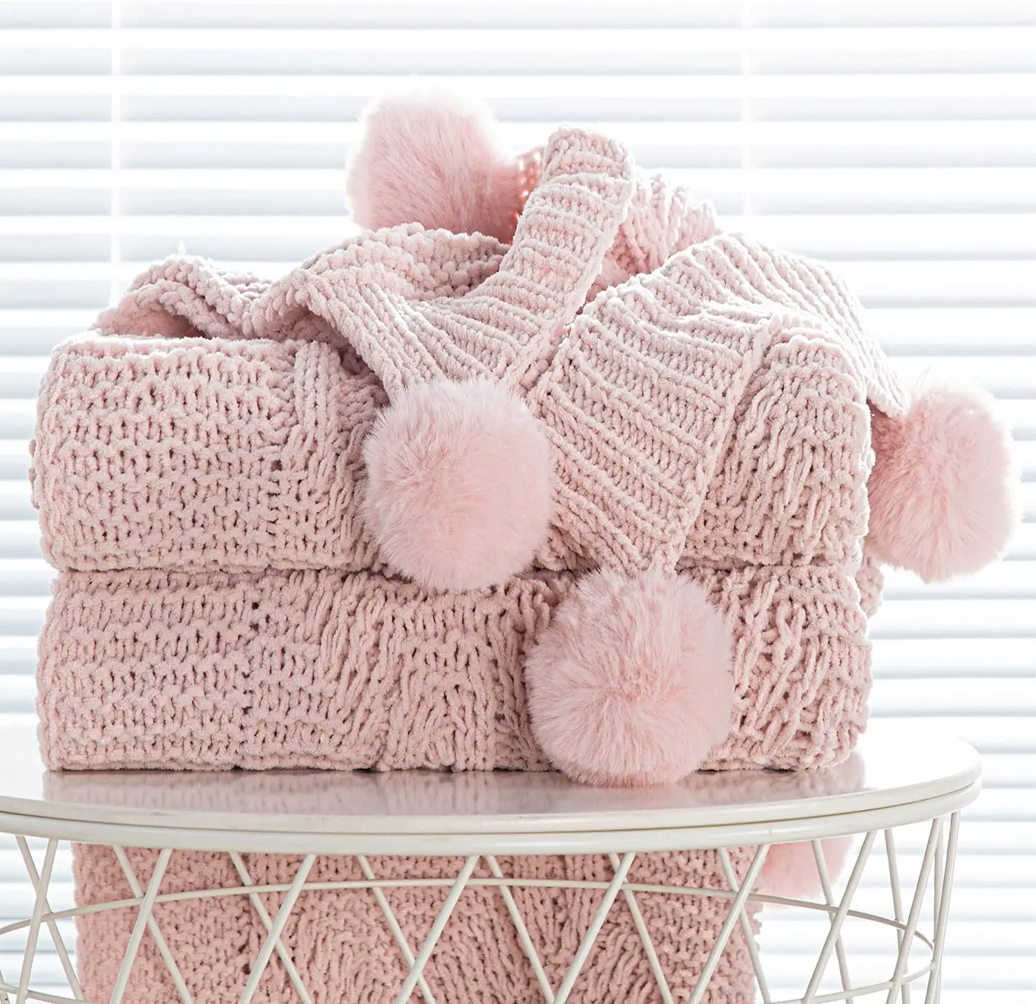 Lovegift Coperta Sherpa Boho 150x150 Cm | Pile Morbido Per Divano Letto Campeggio
