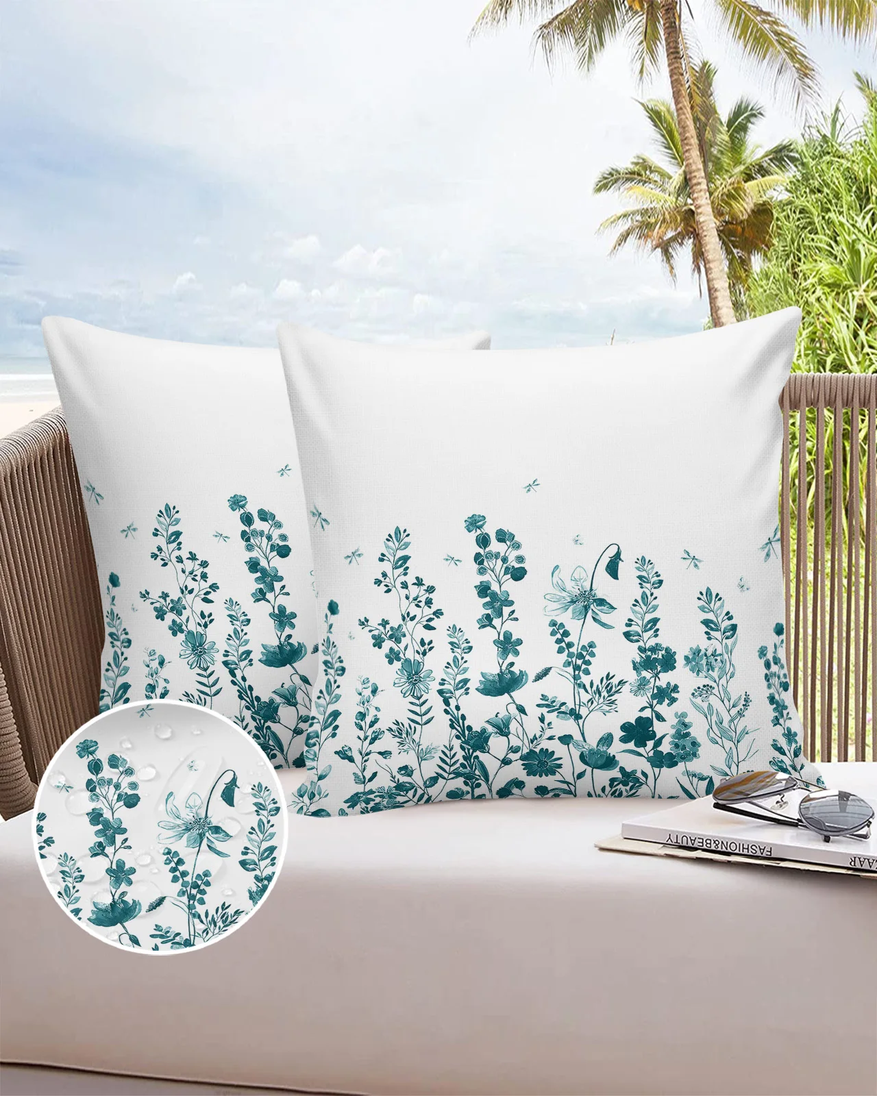 

2/4 шт., декоративные водонепроницаемые чехлы для диванных подушек