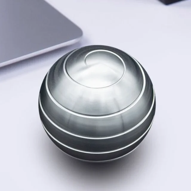 38mm Decompression Rotating Spherical Gyroscope Desktop Office Desk Fidget Toys Optical Illusion Flowing Finger Toys Adult Gifts 1