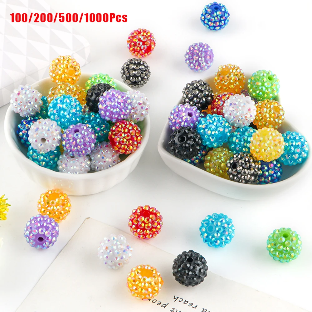 

100-1000 шт., бусины из смолы, 14/16/20 мм