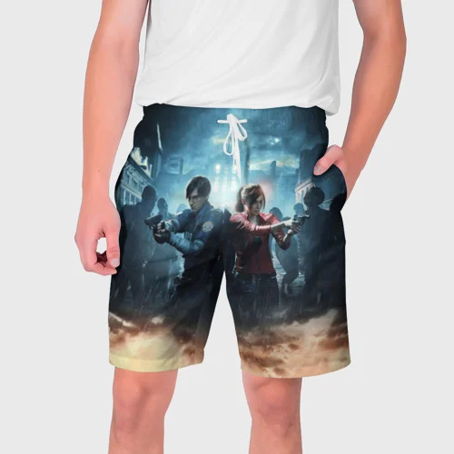 Hot Horror Game Resident Evil Beach Shorts 3d Print Beachwear Swim Trunks Hip hop Men Swimsuit Surf Board Short Sports Pants 2