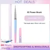 1/3/4/6pcs Nail Art Brush French Painting Brush Manicure Acrylic UV Gel Line Drawing Pen Nail Brush Salon DIY Manicure Tools 1