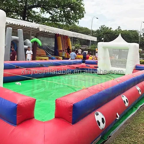 Inflatable Foosball Table Soccer Freestyle Human Table Football for Trampoline Park Use