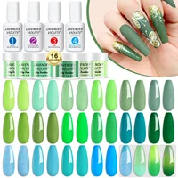 20pcs Dip Powder Nail Kit with 16 Blue Green Colors Fast Air Dry Dipping Powder and Dip Liquid Set for Nail Art Women Girls Gift 1