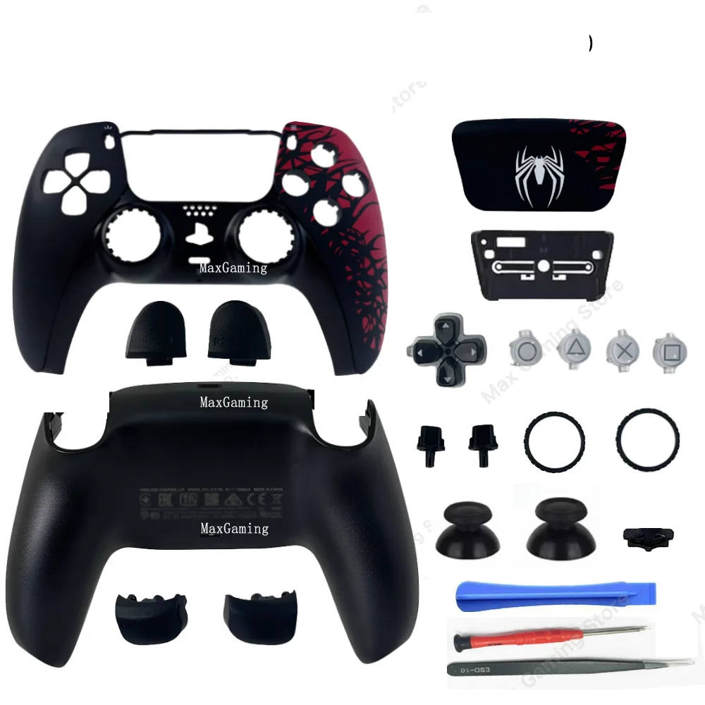 Custodia Completa Con Pulsanti Per Controller Wireless PS4 (rosso - Foto 11