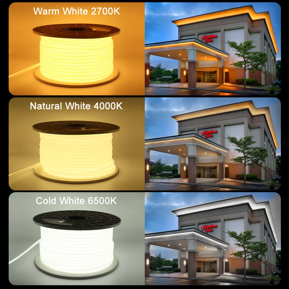 1-20M 220V COB LED Strip Light EU Plug IP67 Waterproof Tape LED Outdoor Garden LED Strip For Kitchen Decor Lighting