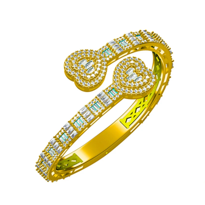 Iced Out AAA Baguette Cubic Zirconia Image 4