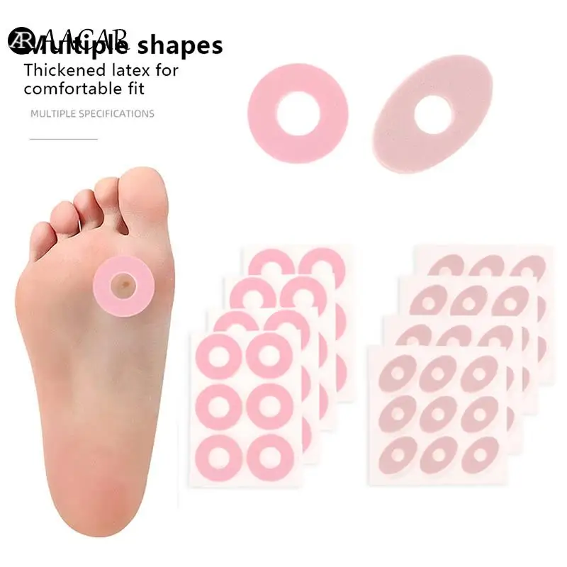 

6/9PCS/Sheet Callus Cushions Shoes Heel Pad Foam Round Toe Foot Corn Bunion Protectors Pads Eyelet Stickers Foot Care Tool