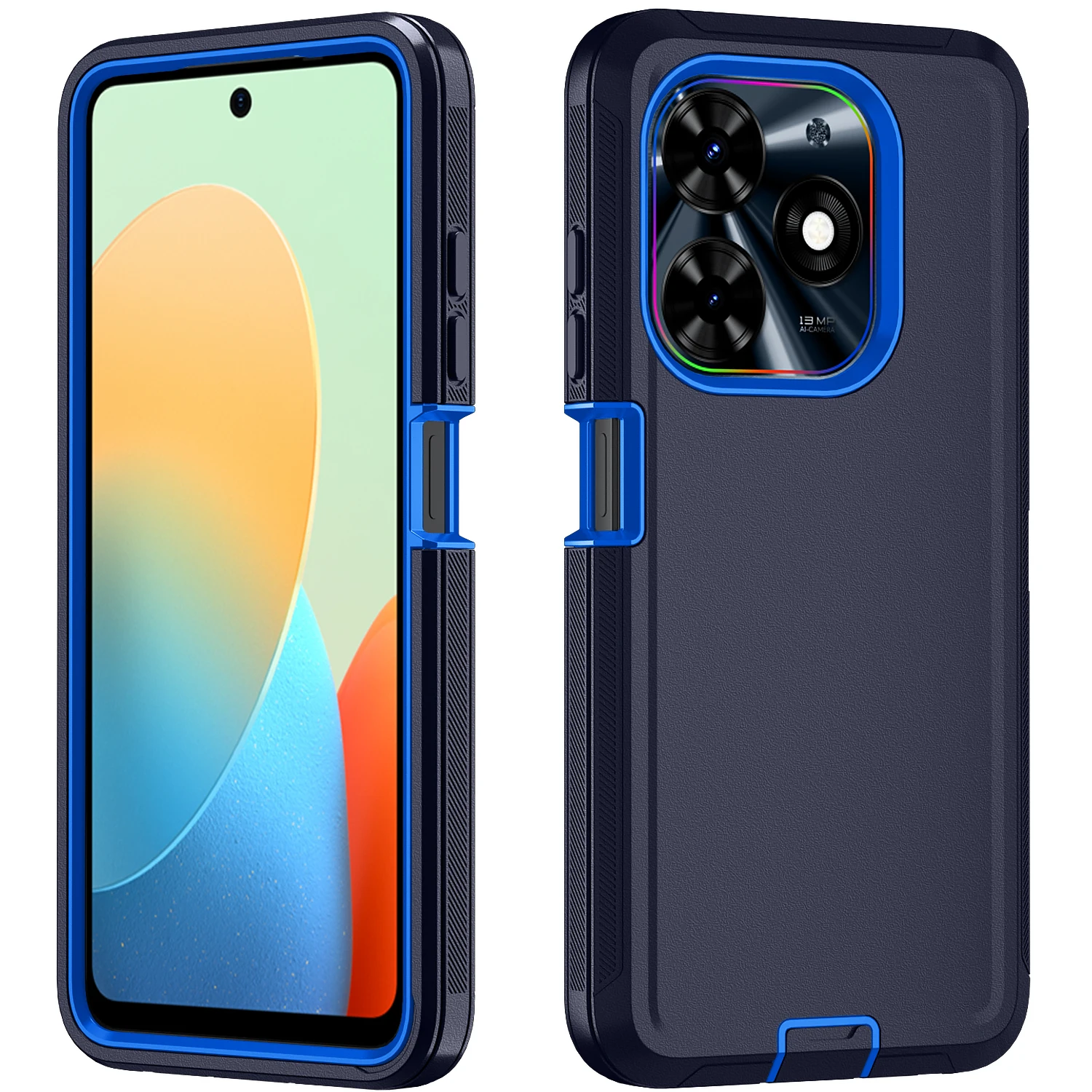Shockproof Armor Defender Phone Case - Durable PC+TPU Back Cover