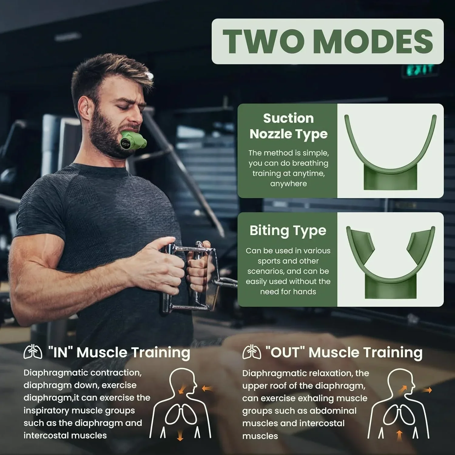 Abdominal breathing trainer lung function running swimming yoga muscle resistance adjustable resistance exercise lung capacity breathing exerciser,breathing trainer