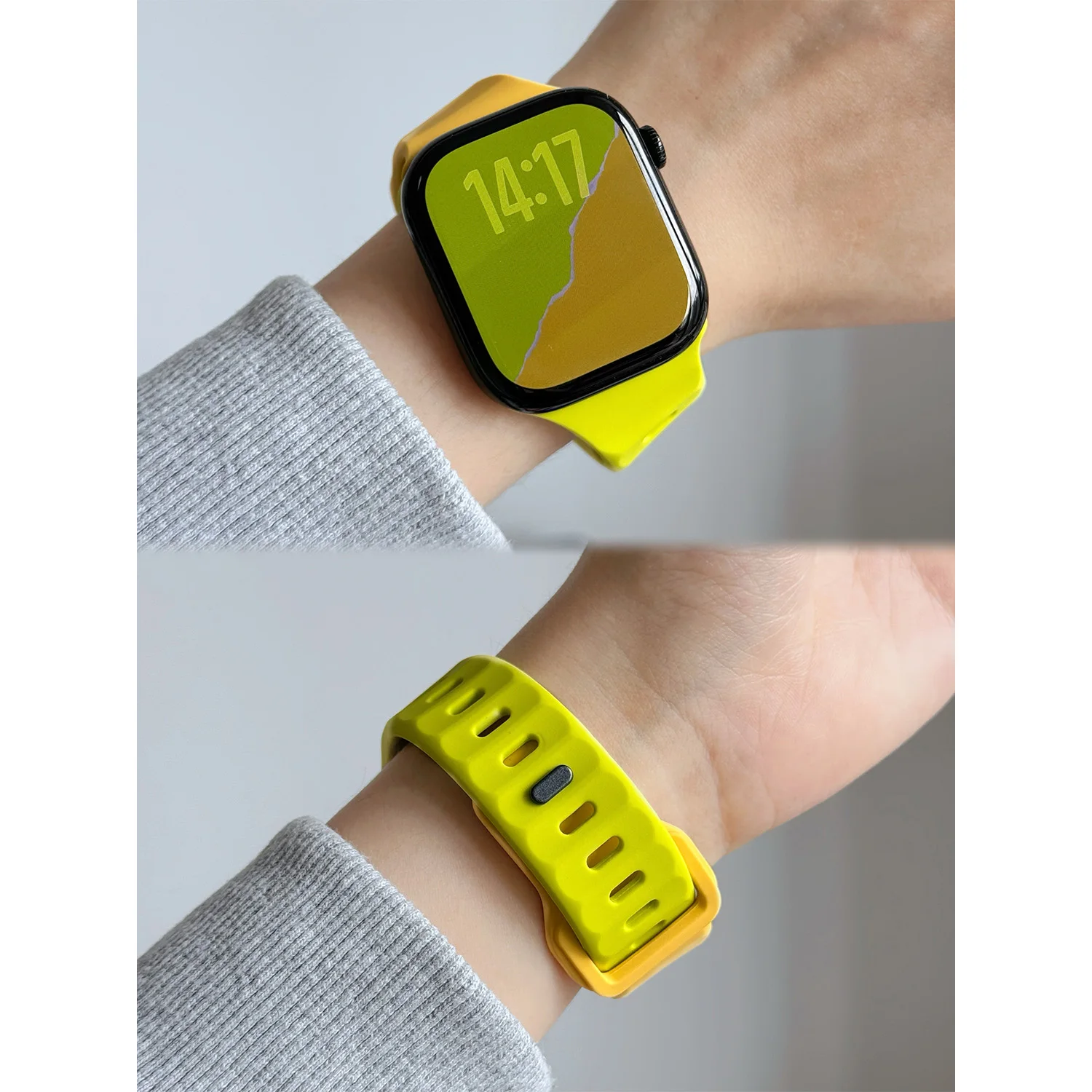 รูปสินค้า สายซิลิโคนแฟชั่นสำหรับ Apple Watch หลายขนาด