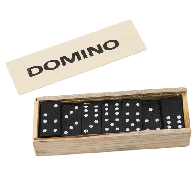 Domino with Wood Storage BoxDomino Board Games With Instructions Educational Toy for Kids- Very Suitable for Family Game Nights 1