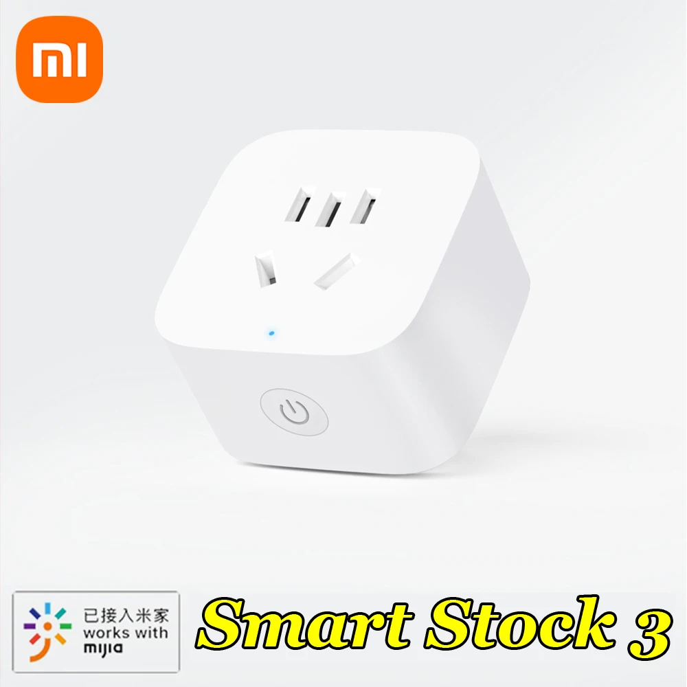 Smart Plug Electrical Socket Power Socket Smart Plug Outlet Xiaomi Mijia Smart Socket 3 WIFI Power Statistics Version Wireless Remote Control for Mihome APP