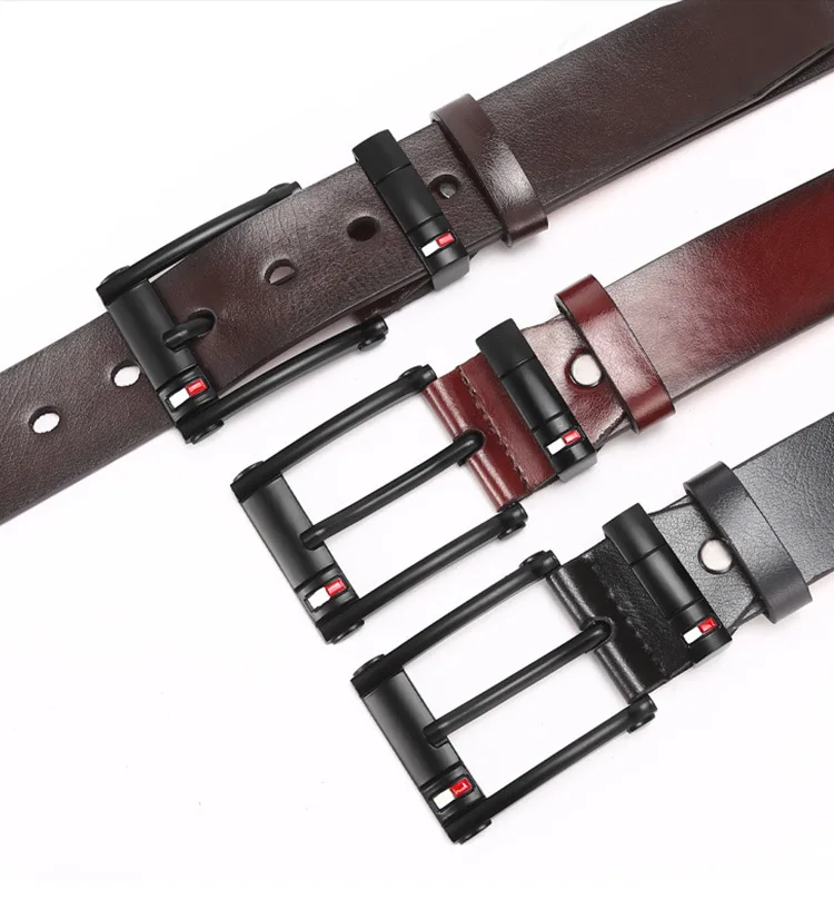 VOOTHOST 3,5CM Wysokiej Jakości Skórzany Pasek Męski Casualowy Klamra Ze Stopu Biznesowy Męski Pasek Do Jeansów Paski Kowbojskie VB222_voghion.com