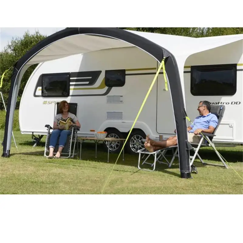 Movable Sliding Stand Homey Drainage Large Camper Van Tent Rv Awning Caravan 6