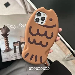 Cartoon Fish Silicone Soft Phone Case with Pendant - iPhone 12 (1)