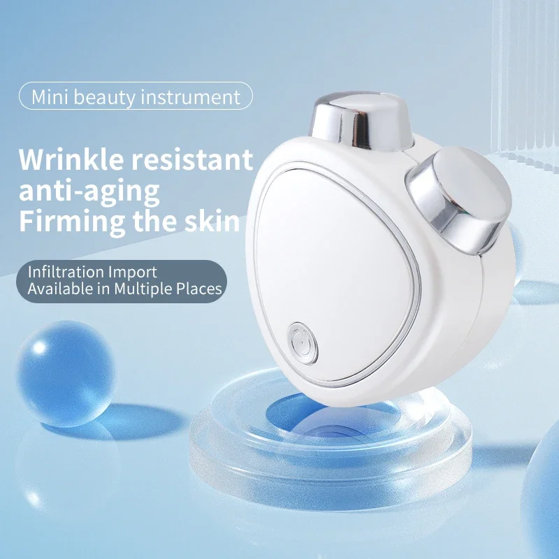 EMS Face Lifting Machine Facial Massager Microcurrent Roller Skin Tightening Rejuvenation Charging Anti Wrinkle Facial Beauty