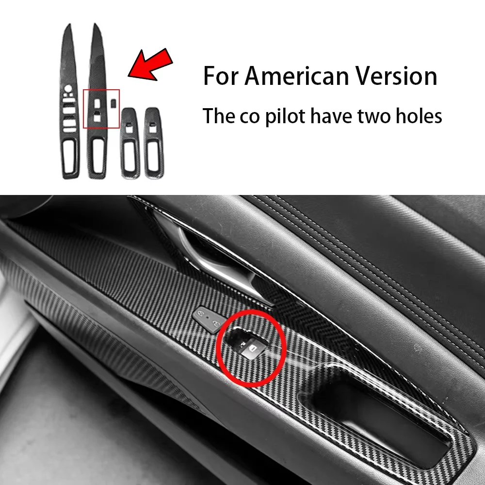 LHD/RHD Für Hyundai Elantra CN7/CN7 N Auto-Tuning Carbonfaser-Fensterknopf-Abdeckung Zierleiste Innenraum-Zubehör – Detail 19