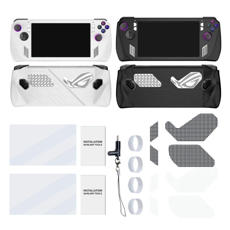 

Case for Rog Clear Protective Case Silicone Cover for Game Console Host Dropship