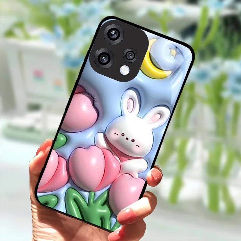 Luxury Hard PC Tempered Glass Phone Case Back Cover